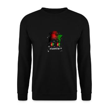 Afghanistan - Unisex Sweatshirt - black - Front - Alina (178cm) & Michal (187cm)