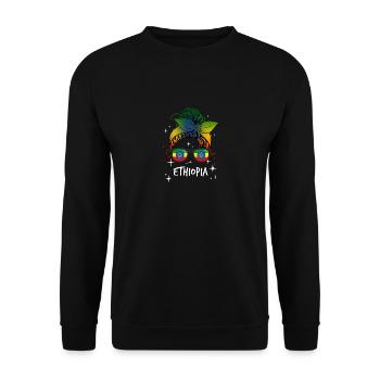 Éthiopie - Sweat-shirt Unisexe - noir - Devant - Alina (178cm) & Michal (187cm)