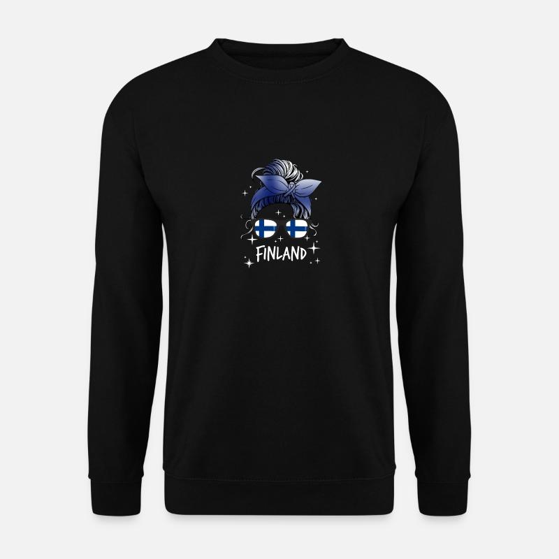 Finnland - Unisex Pullover - Schwarz