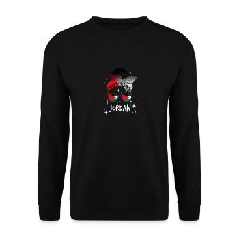 Jordanie - Sweat-shirt Unisexe - noir - Devant - Alina (178cm) & Michal (187cm)