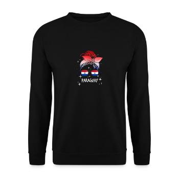 Paraguay - Unisex Pullover - Schwarz - Vorne - Alina (178cm) & Michal (187cm)