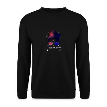 Nouvelle-Zélande - Sweat-shirt Unisexe - noir - Devant - Alina (178cm) & Michal (187cm)