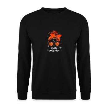 Macédoine du Nord - Sweat-shirt Unisexe - noir - Devant - Alina (178cm) & Michal (187cm)