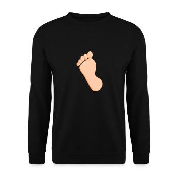 Fuß Füße Fußpflege Podologie Geschenk Geschenkidee - Unisex Pullover - Schwarz - Vorne - Alina (178cm) & Michal (187cm)