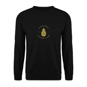 PINEAPPLE LOVERS CLUB - Unisex Pullover - Schwarz - Vorne - Alina (178cm) & Michal (187cm)
