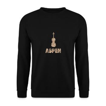 Cello Violin Viola Orchestra Aspen - Unisex Sweatshirt - black - Front - Alina (178cm) & Michal (187cm)