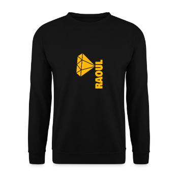 Cadeau pour Raoul - Sweat-shirt Unisexe - noir - Devant - Alina (178cm) & Michal (187cm)