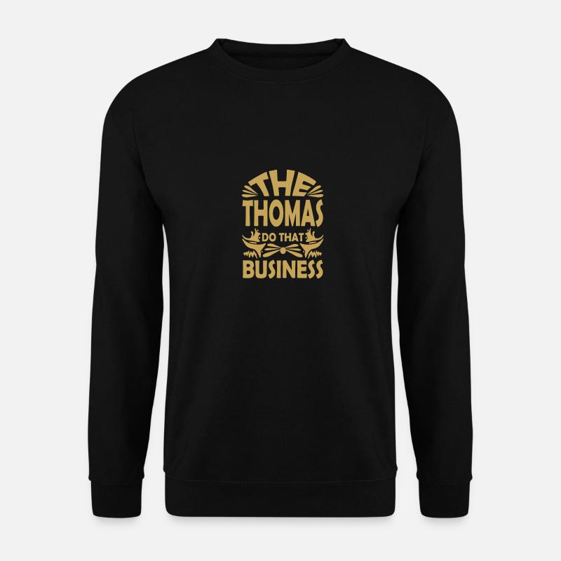 Name Thomas - Unisex Pullover - Schwarz