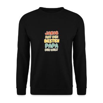 Cadeau pour Jacob - Sweat-shirt Unisexe - noir - Devant - Alina (178cm) & Michal (187cm)