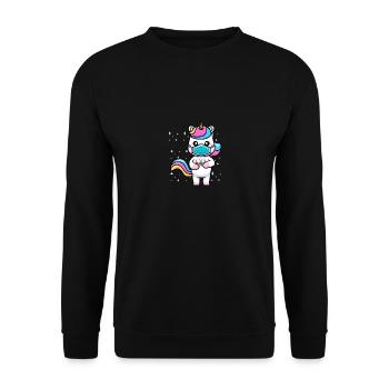 Idée cadeau de licorne de chimie - Sweat-shirt Unisexe - noir - Devant - Alina (178cm) & Michal (187cm)