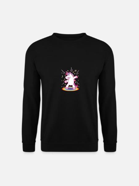 Einhoren Tanzen geburstag geschenk - Unisex Pullover - Schwarz