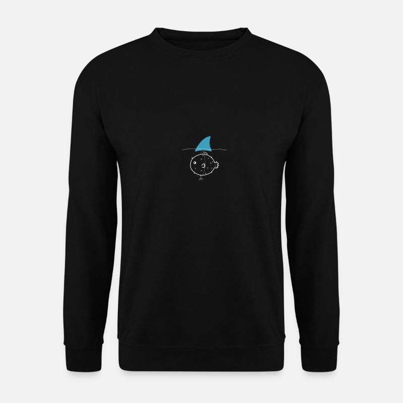 fisch Haifischflosse - Unisex Pullover - Schwarz