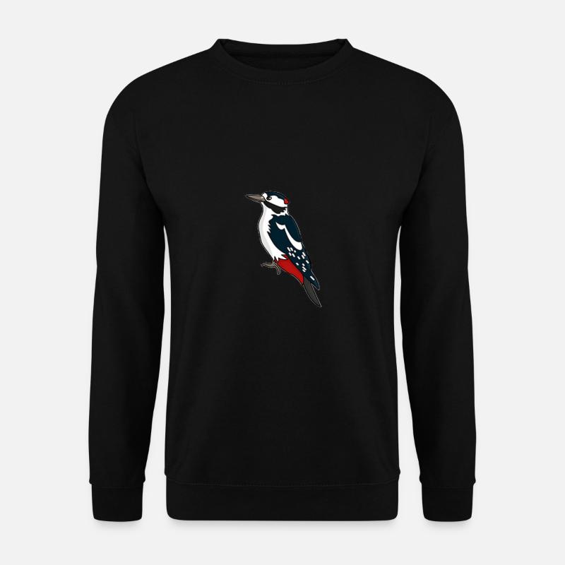 Great spotted woodpecker - Unisex Sweatshirt - black
