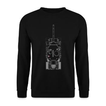 AMX 30 B. - Unisex Pullover - Schwarz - Vorne - Alina (178cm) & Michal (187cm)