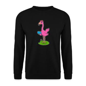 Flamingo Skater Skateboard - Sweat-shirt Unisexe - noir - Devant - Alina (178cm) & Michal (187cm)