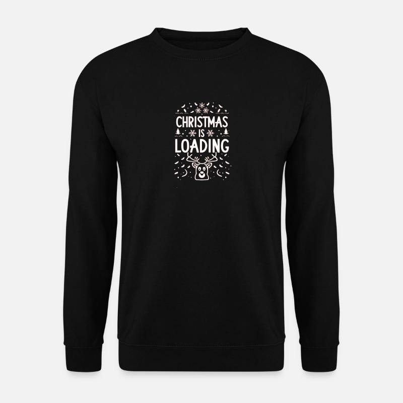 Christmas Is Loading Reindeer - Unisex Sweatshirt - black