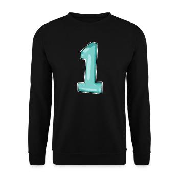 1 - Unisex Pullover - Schwarz - Vorne - Alina (178cm) & Michal (187cm)