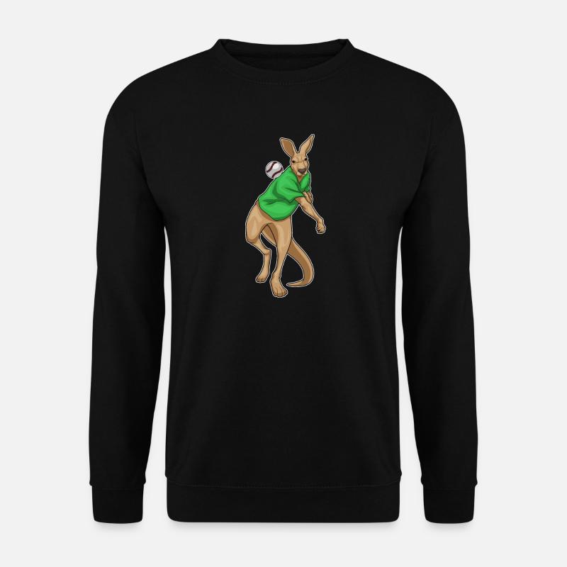 Kangaroo Baseball - Unisex Sweatshirt - black
