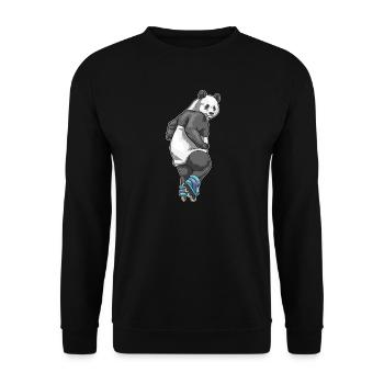 Patins en ligne Panda Patins en ligne - Sweat-shirt Unisexe - noir - Devant - Alina (178cm) & Michal (187cm)
