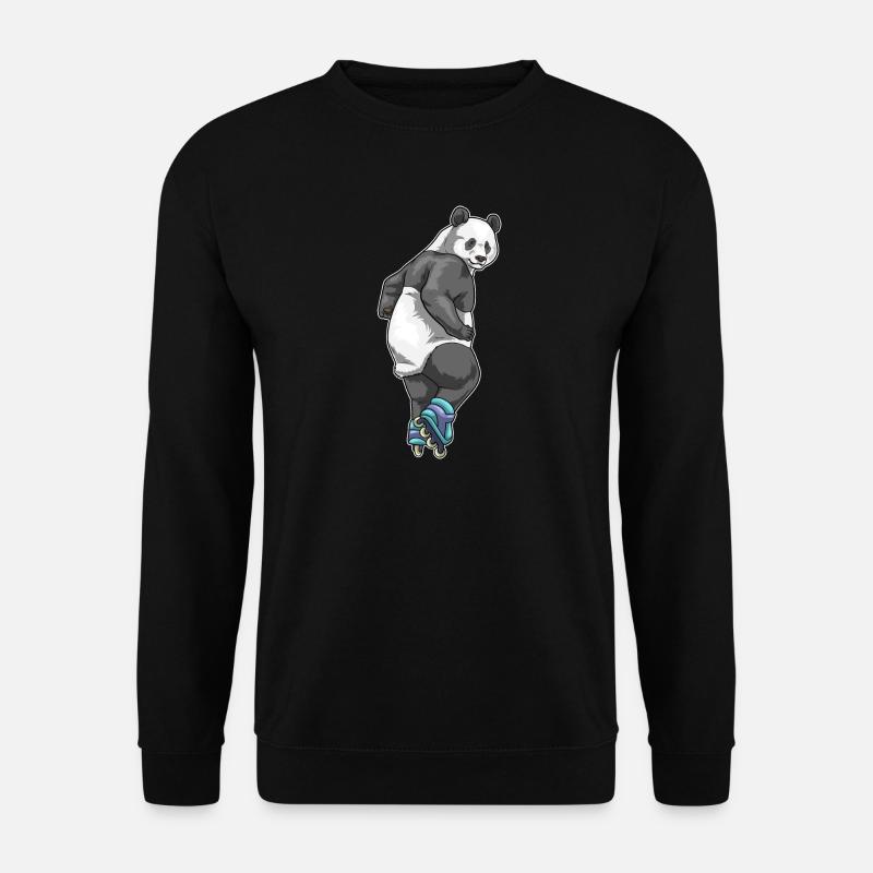 Panda Inline skating Rollschuhe - Unisex Pullover - Schwarz