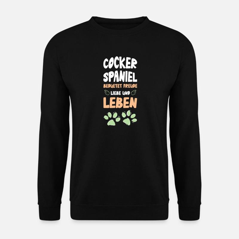 Cocker Spaniel Joie de vivre - Unisex Sweatshirt - black