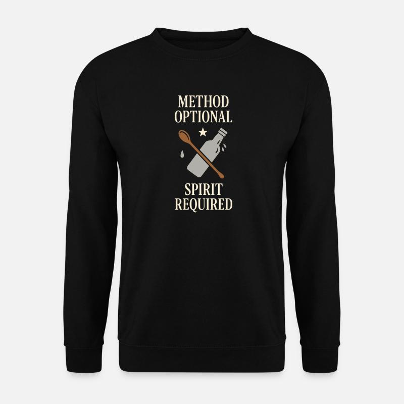 Shaker Steckt Fest Anfänger-mixologe - Unisex Pullover - Schwarz