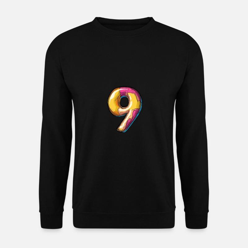 9 Number Comic - Unisex Sweatshirt - black