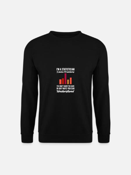 Ich lösen Probleme Mathematischer Statistiker Gesc - Unisex Pullover - Schwarz