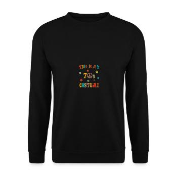 This Is My 70s Costume - Unisex Pullover - Schwarz - Vorne - Alina (178cm) & Michal (187cm)