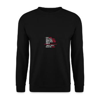 Only Golf Has No End Golfer Golfers - Unisex Sweatshirt - black - Front - Alina (178cm) & Michal (187cm)