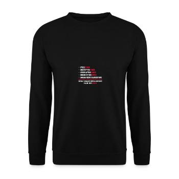 Only Skateboarding Has No End Skateboarden Skaten - Unisex Pullover - Schwarz - Vorne - Alina (178cm) & Michal (187cm)