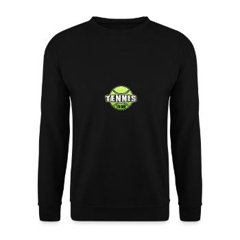 Tennis In Me - Tennis Spieler Tennis Trainer - Unisex Pullover - Schwarz - Vorne - Alina (178cm) & Michal (187cm)