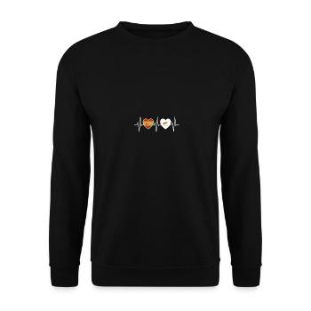 Espagne et Chypre Drapeau chypriote Drapeaux - Sweat-shirt Unisexe - noir - Devant - Alina (178cm) & Michal (187cm)