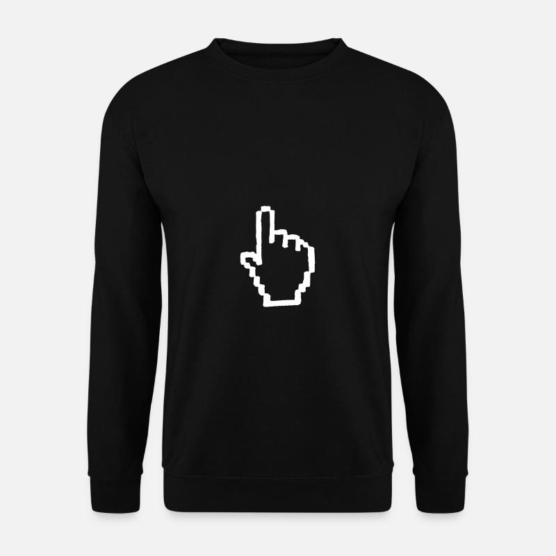Computer Icon Maus - Unisex Pullover - Schwarz