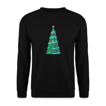 christmas tree christmas tree christmas tree - Unisex Sweatshirt - black - Front - Alina (178cm) & Michal (187cm)