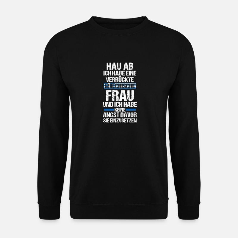 Griechen Griechenland - Unisex Pullover - Schwarz
