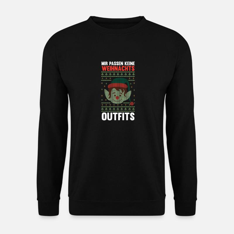 Weihnachtsmann Weihnachten Hässliche Weihnachten - Unisex Pullover - Schwarz