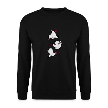 Vögel - Unisex Pullover - Schwarz - Vorne - Alina (178cm) & Michal (187cm)