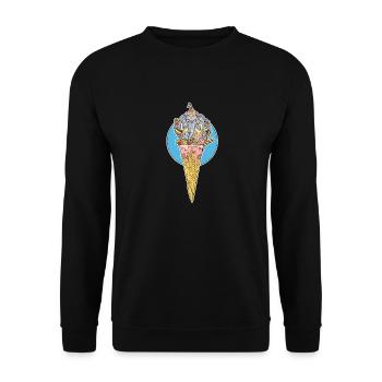 Shivaeis - Unisex Pullover - Schwarz - Vorne - Alina (178cm) & Michal (187cm)