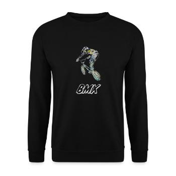bmx - Unisex Sweatshirt - black - Front - Alina (178cm) & Michal (187cm)