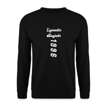1996 - Unisex Pullover - Schwarz - Vorne - Alina (178cm) & Michal (187cm)