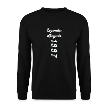 1997 - Unisex Pullover - Schwarz - Vorne - Alina (178cm) & Michal (187cm)