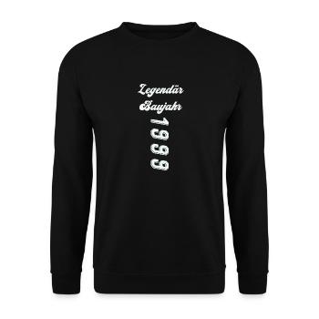 1999 - Unisex Pullover - Schwarz - Vorne - Alina (178cm) & Michal (187cm)