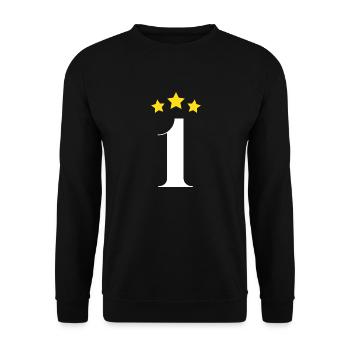 1er anniversaire étoilée - Sweat-shirt Unisexe - noir - Devant - Alina (178cm) & Michal (187cm)