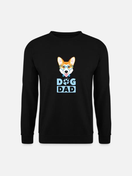 Welsh corgi dog dad - Unisex Sweatshirt - black