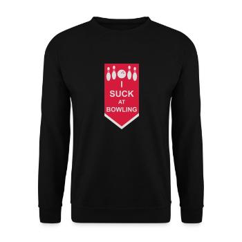 Je suis nul au bowling - Sweat-shirt Unisexe - noir - Devant - Alina (178cm) & Michal (187cm)