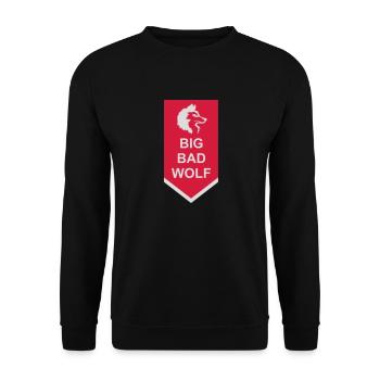big bad wolf quote - Unisex Sweatshirt - black - Front - Alina (178cm) & Michal (187cm)