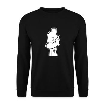 Deck top - Unisex Sweatshirt - black - Front - Alina (178cm) & Michal (187cm)