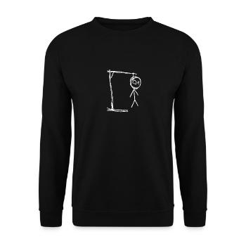 Hangman II - Unisex Sweatshirt - black - Front - Alina (178cm) & Michal (187cm)