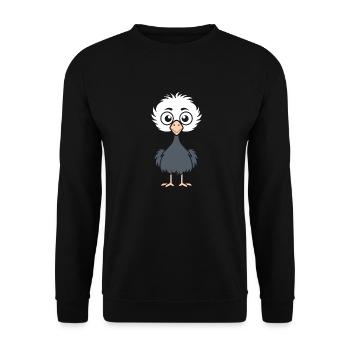 Strauß - Unisex Pullover - Schwarz - Vorne - Alina (178cm) & Michal (187cm)